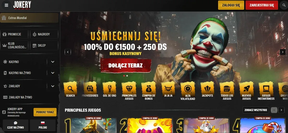 Jokery homepage darmowy bonus kasyno bez depozytu